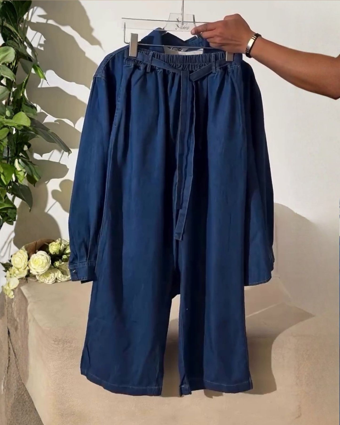 Nerra – Soft Denim Co-ord Set