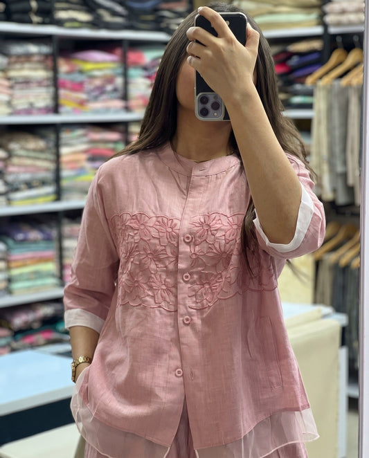 Liora - Rose Embroidered Viscose Co ord Set Design