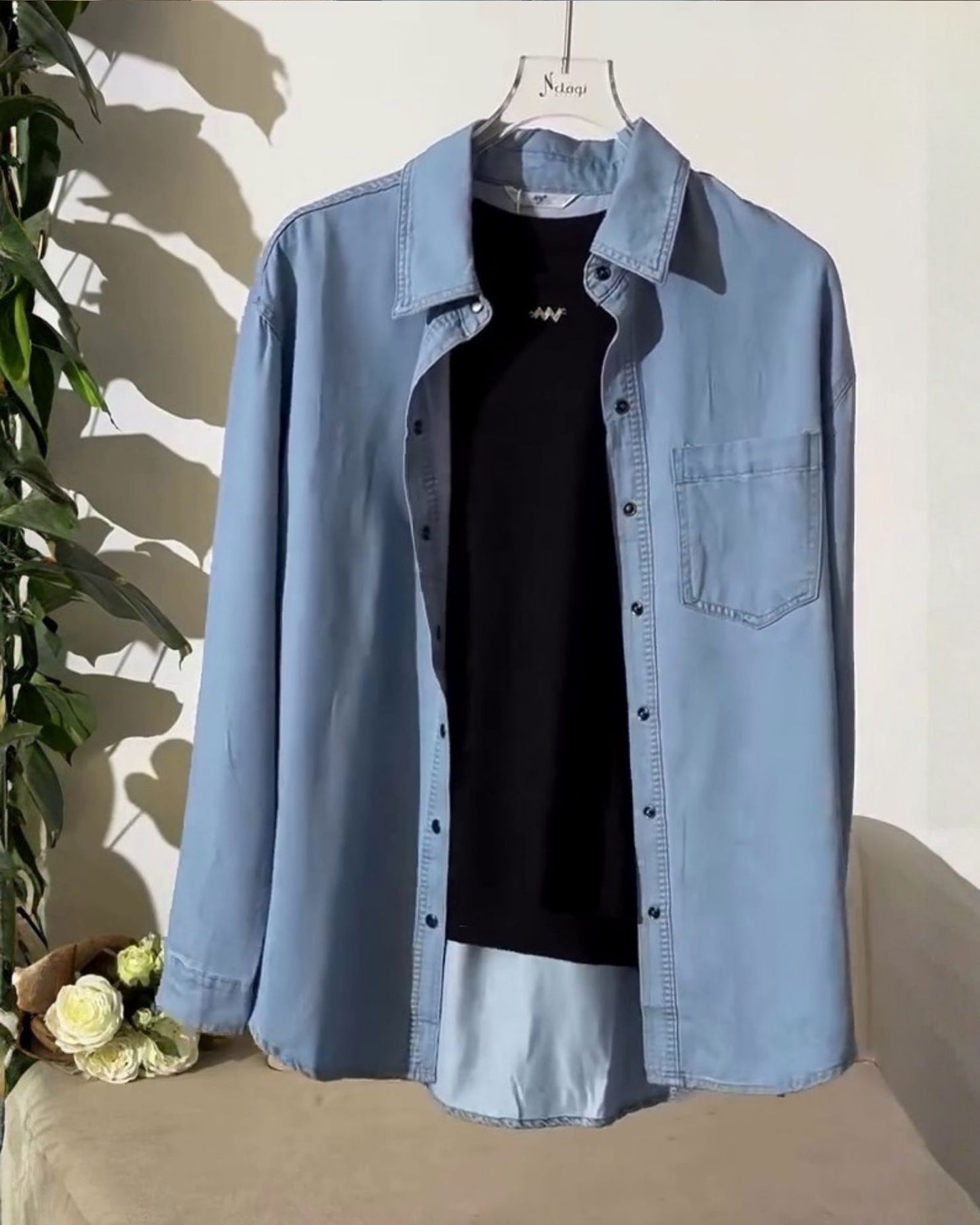 Nerra – Soft Denim Co-ord Set