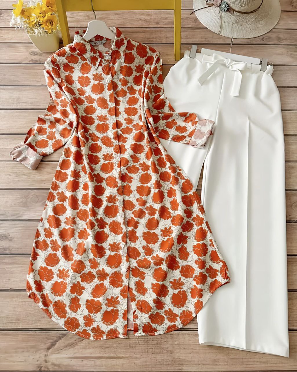 Rayon Co-ord Set with Digital Floral Print