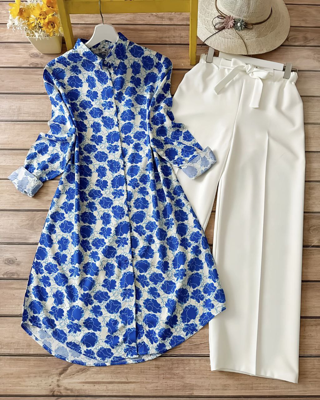 Rayon Co-ord Set with Digital Floral Print