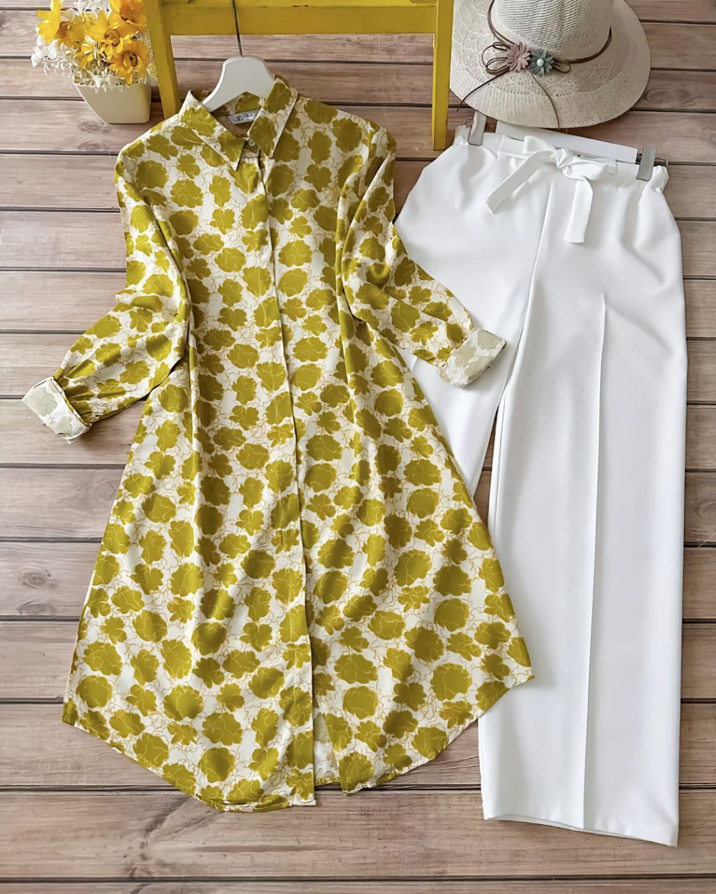 Rayon Co-ord Set with Digital Floral Print