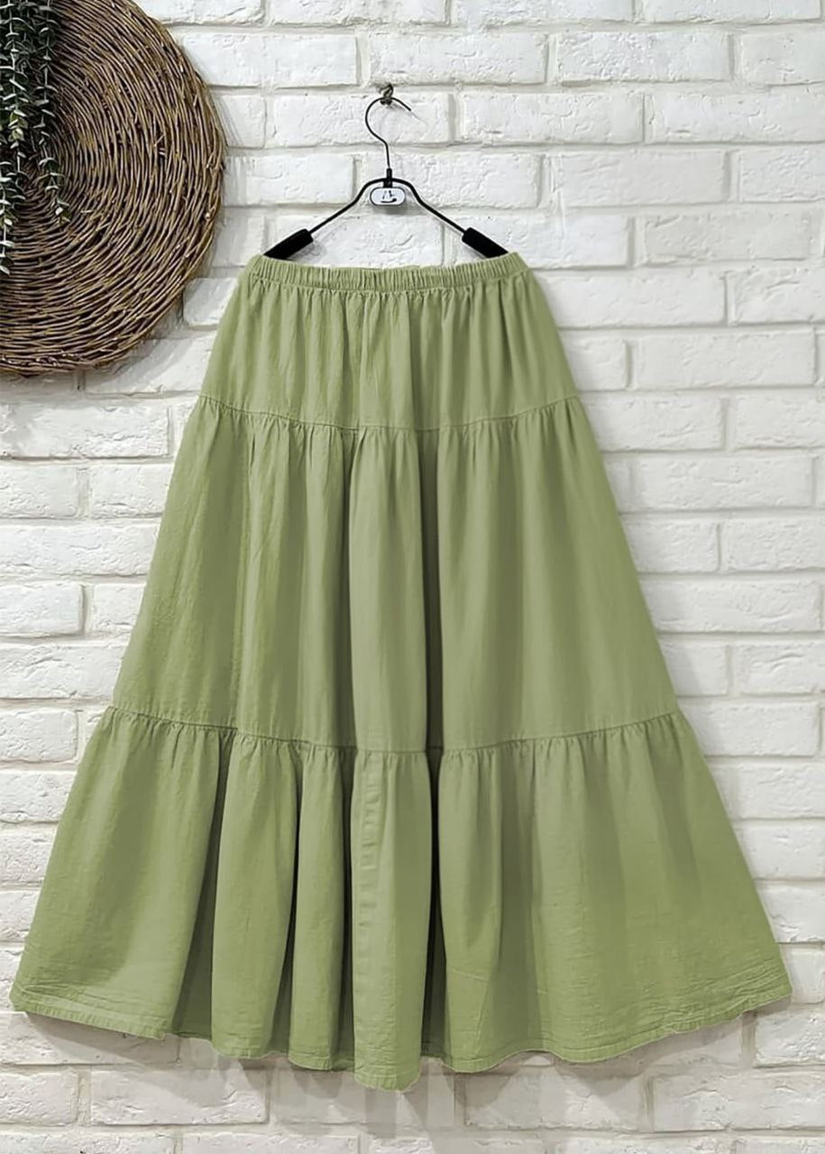 Rayon Tiered Skirt with 6-Meter Flair