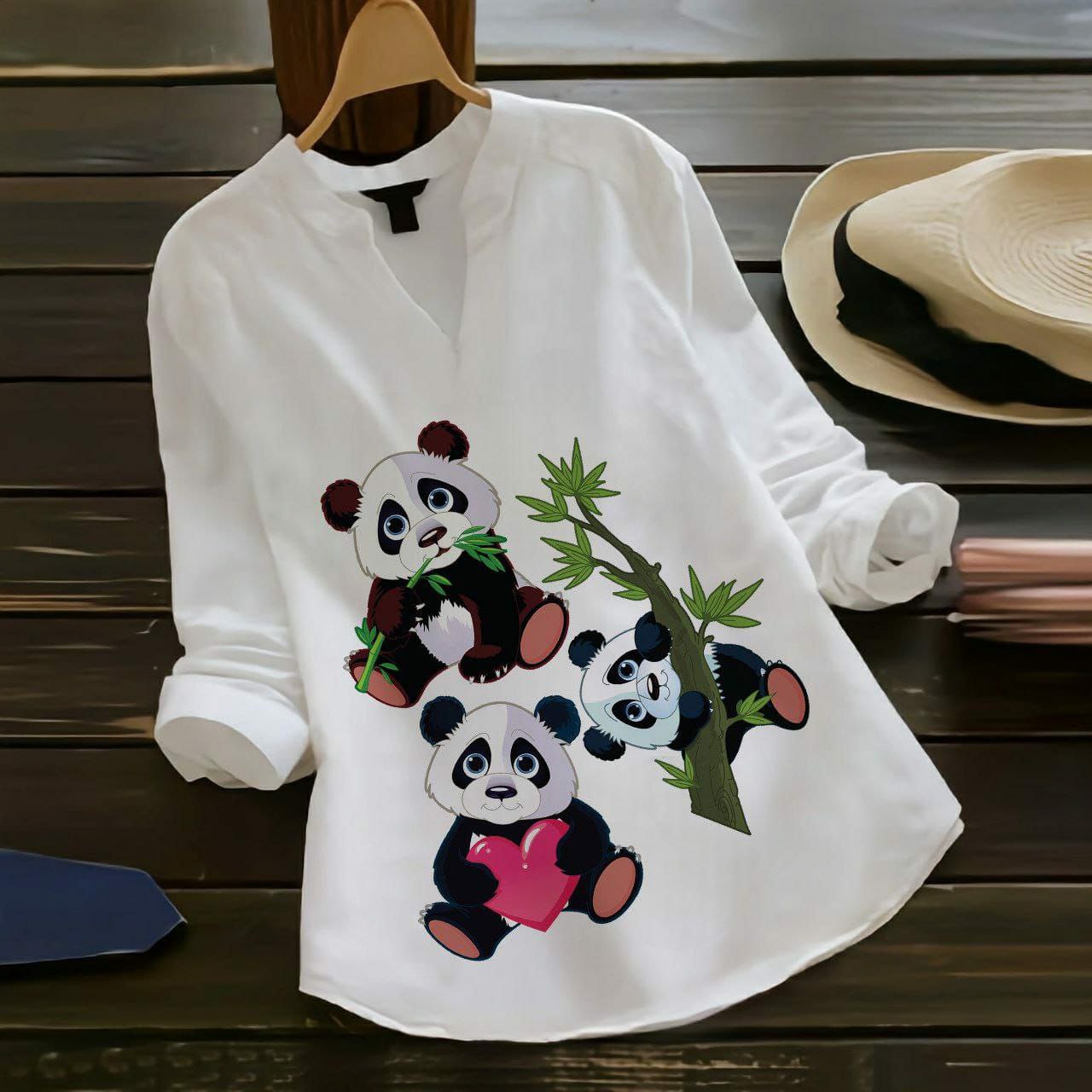 Rayon Top with Digital Art Prints