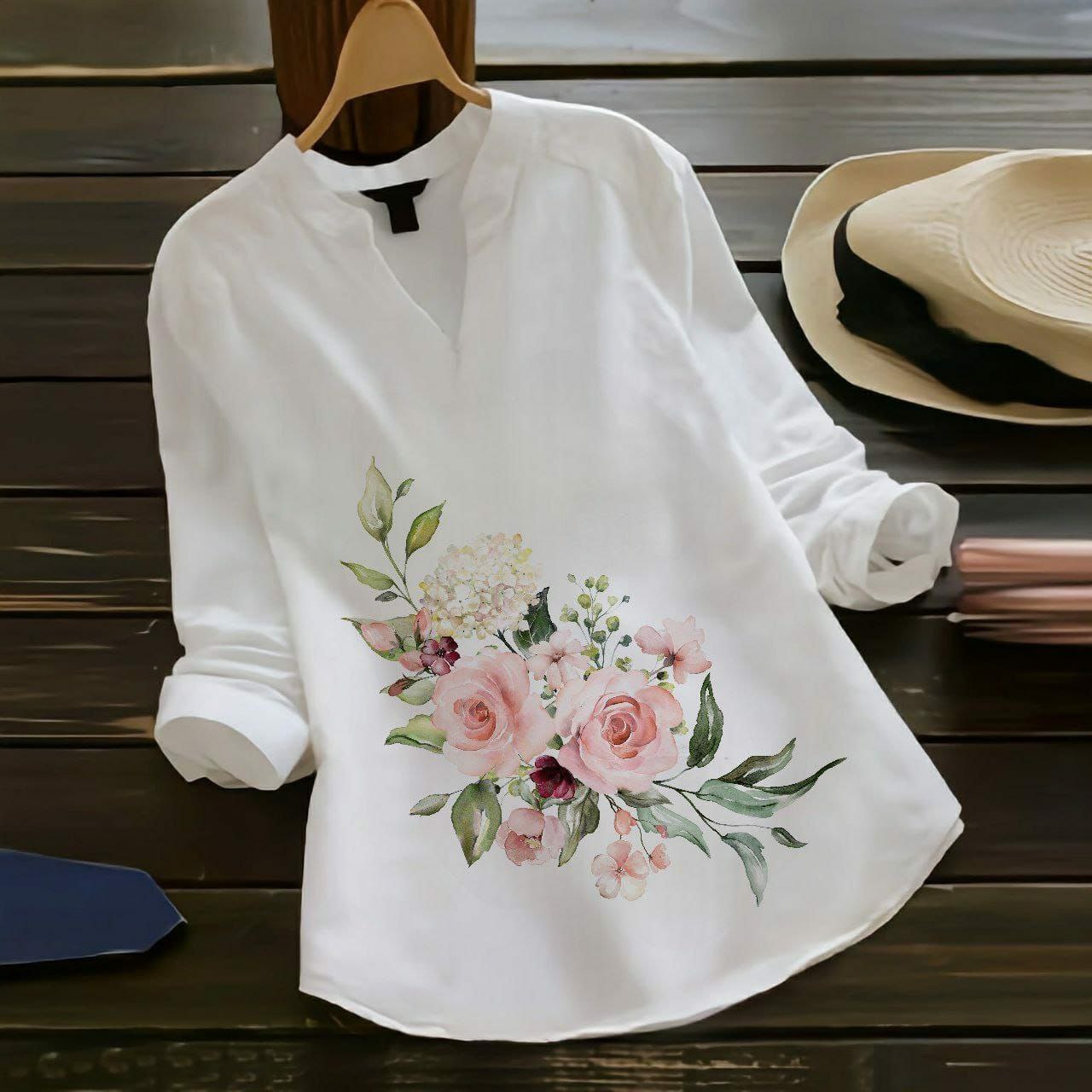 Rayon Top with Digital Art Prints